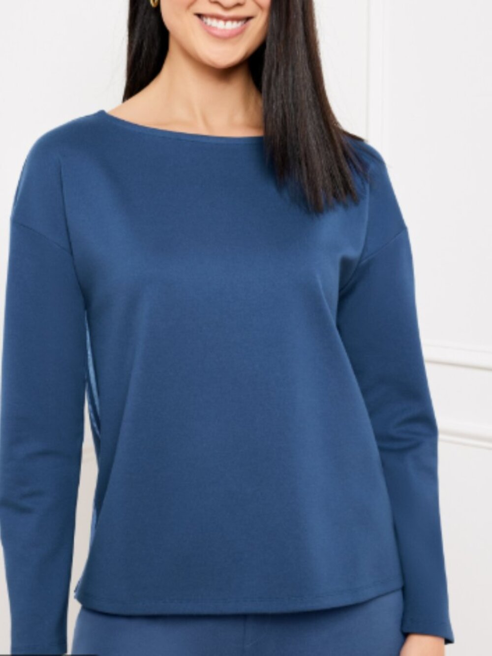Talbot Ultra Soft Knit Dropped Shoulder Top Pullover Size large